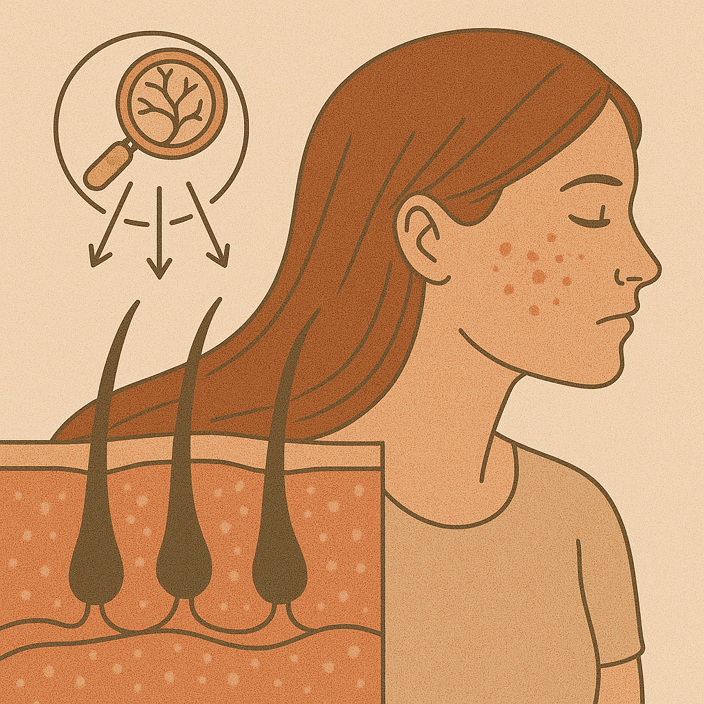 microcirculación capilar y crecimiento del cabello