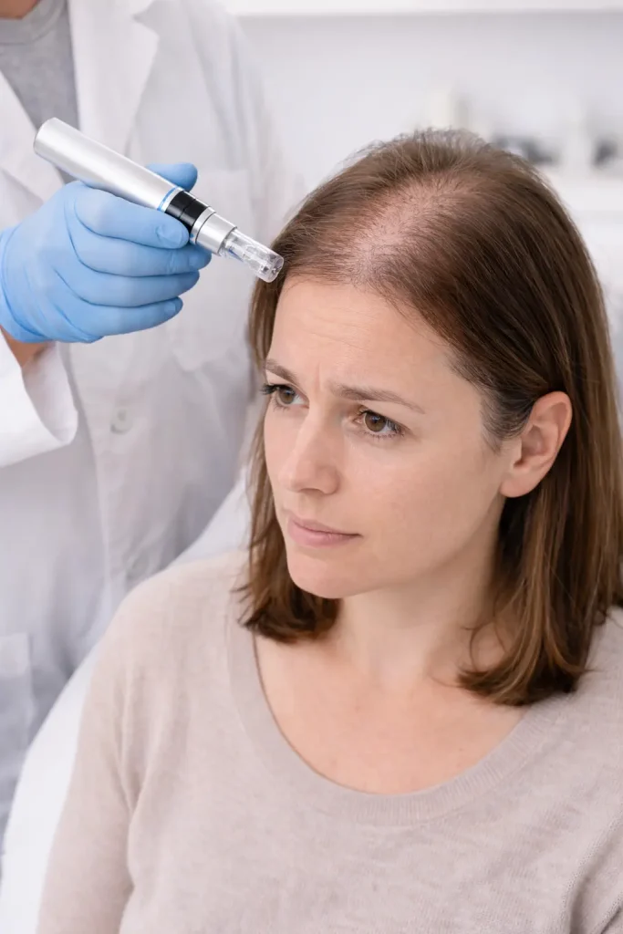Tratamiento para alopecia androgenetica en clínica