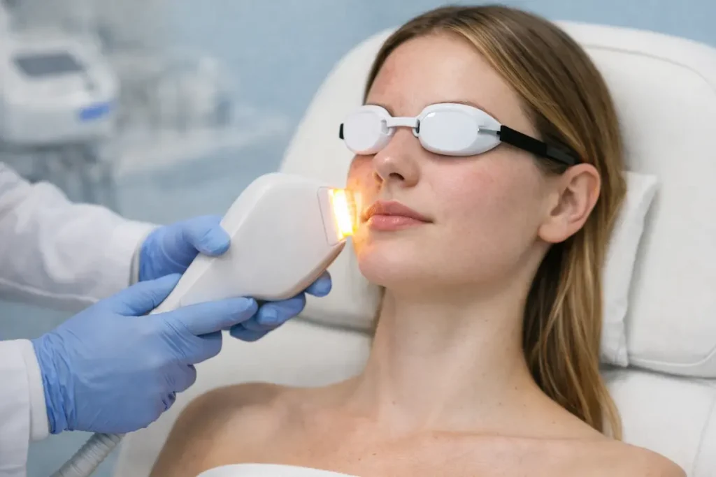 Tratamiento IPL para vascularización facial