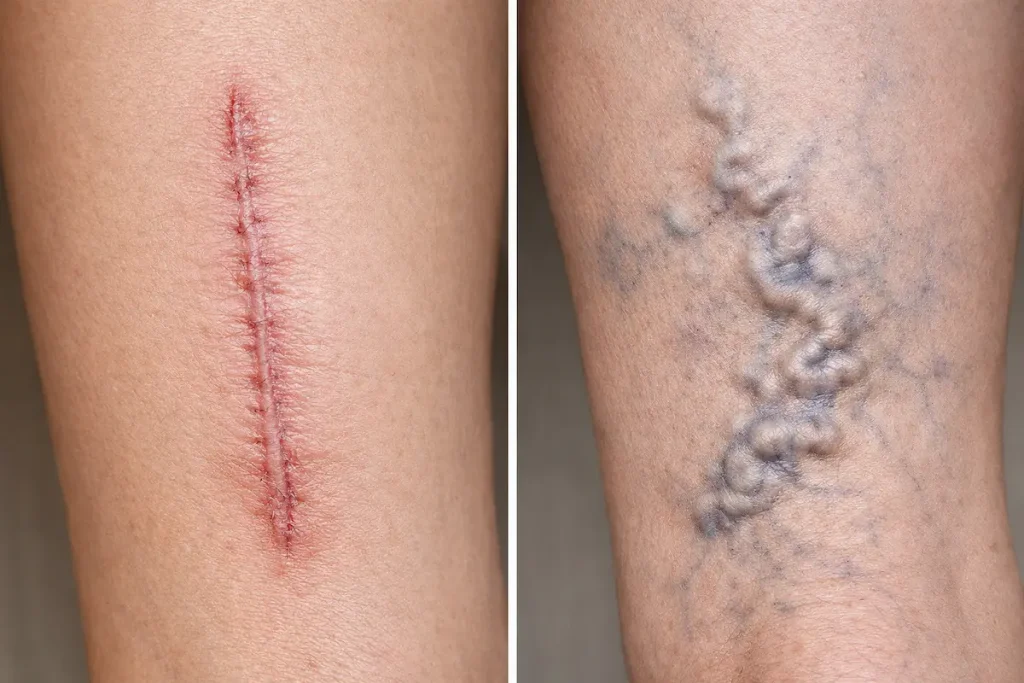 Varices y cicatrices corporales tratadas desde un enfoque médico en estética corporal