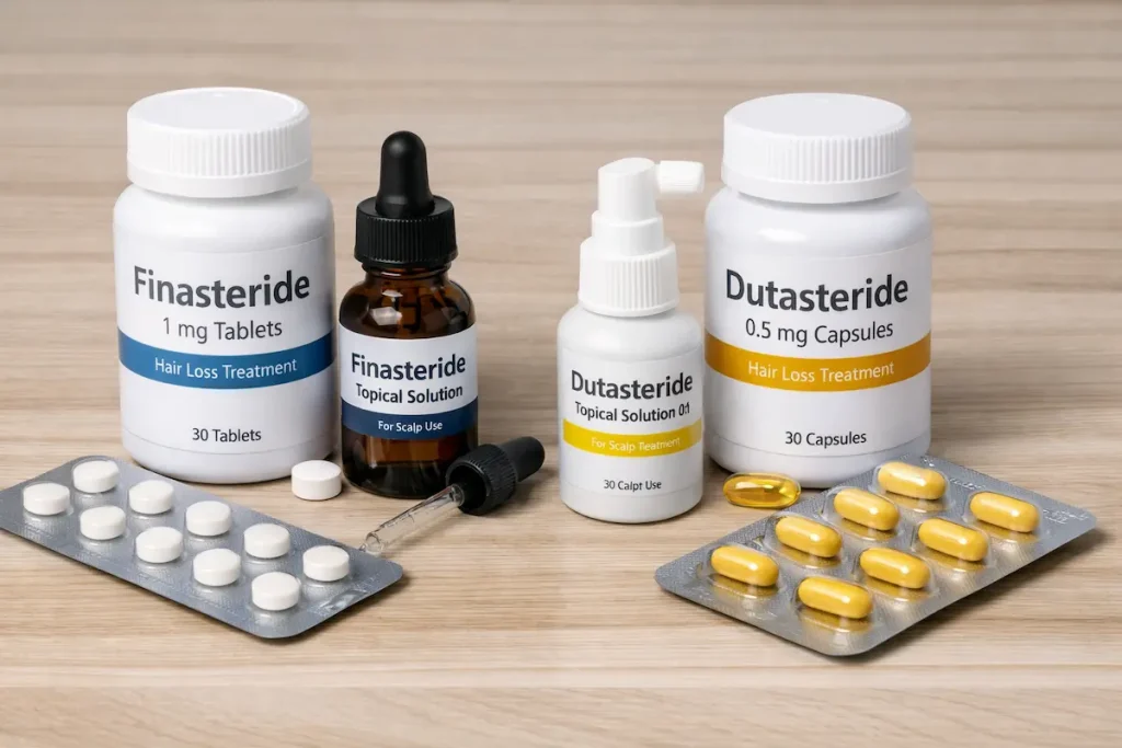finasteride y dutasteride para la calvicie
