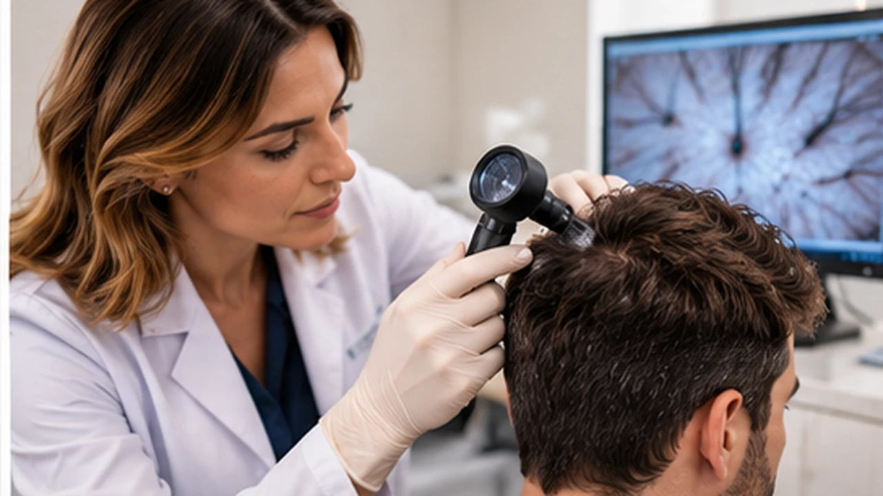 Consulta médica para valorar la salud capilar en Granada