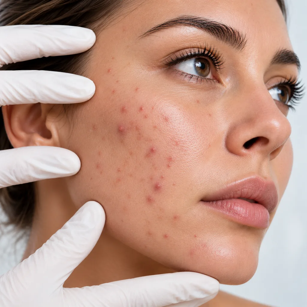 Tratamiento facial para el acné y el cuidado de la piel
