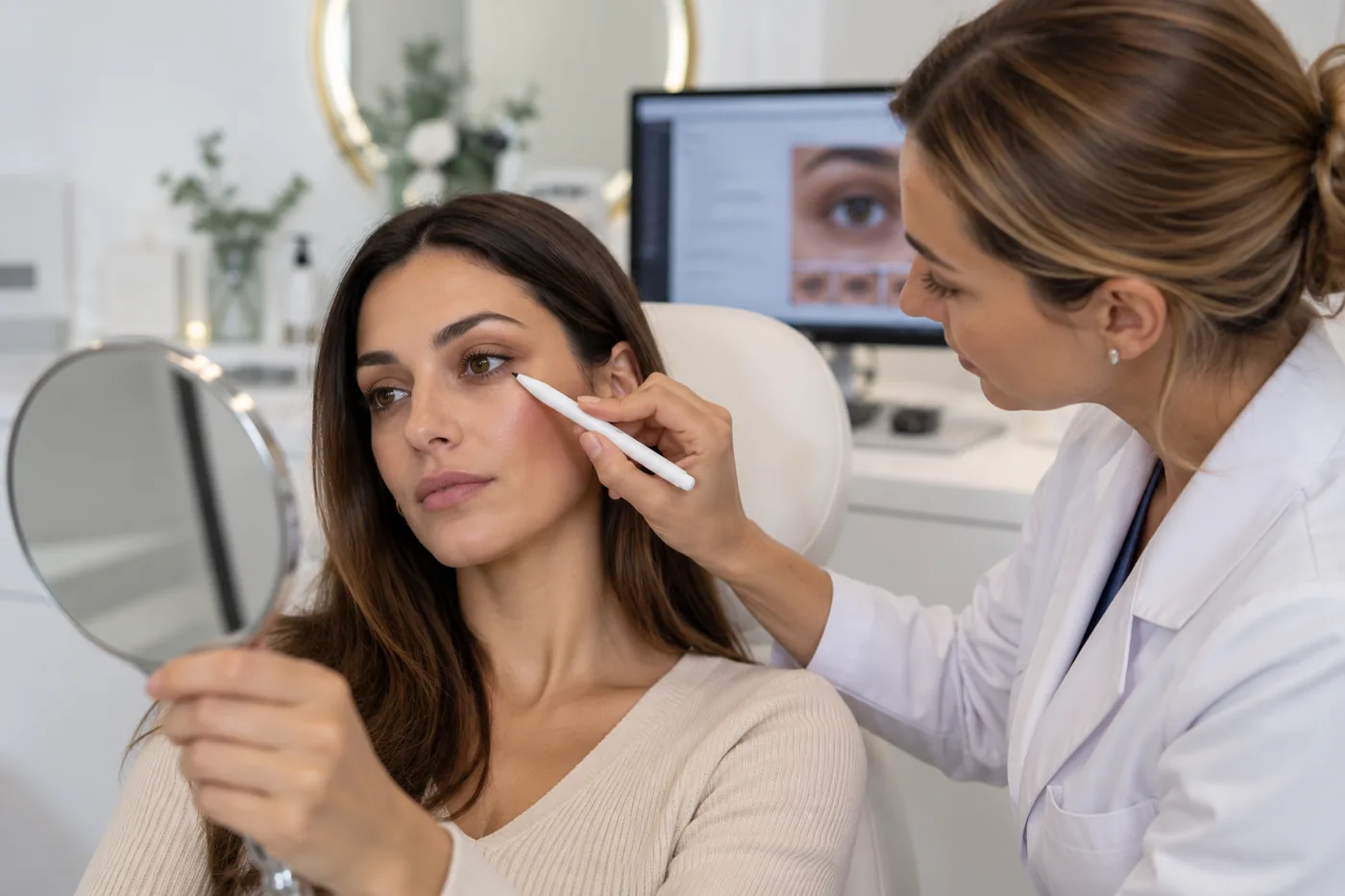 Valoración individual del contorno ocular para estudiar las causas de las ojeras